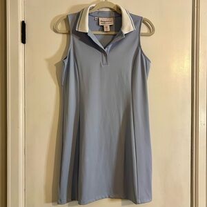 Tommy Bahama Sleeveless Blue Dress with White Trim Size Small